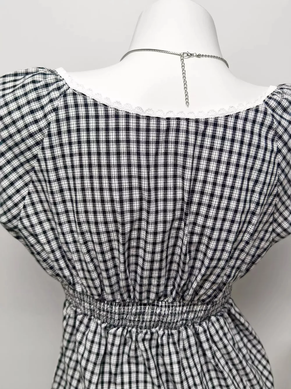 Plaid Short Sleeve Blouse, image 10