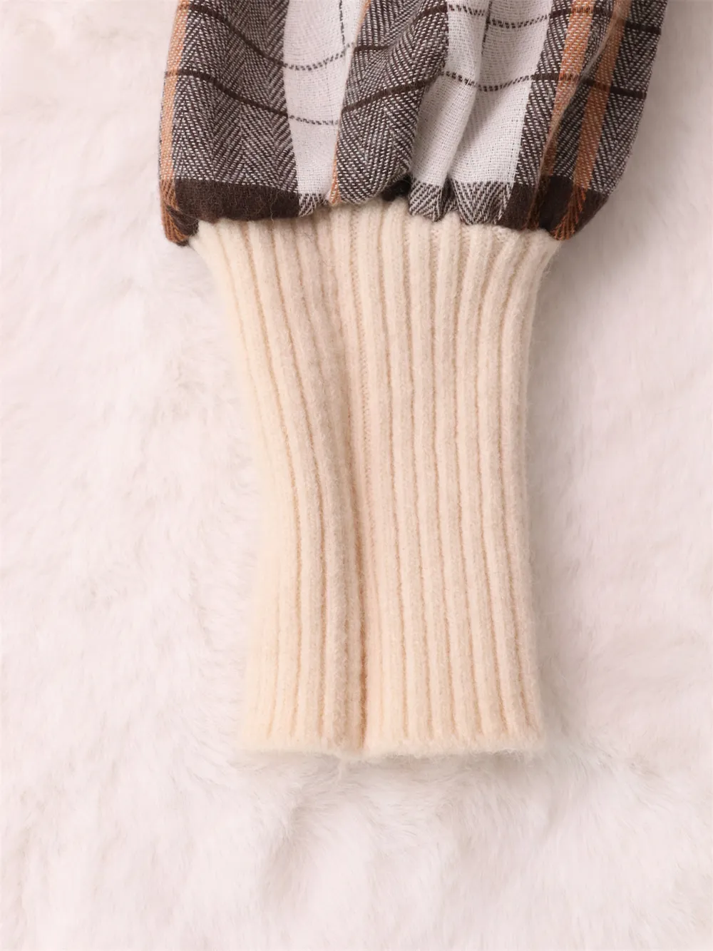 Plaid Long Sleeve Sweater Dress, image 4
