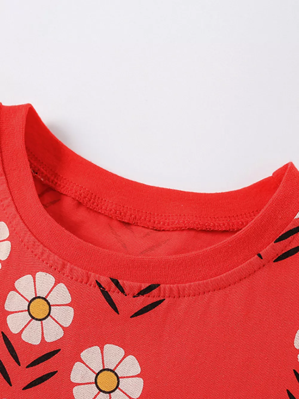 Children's Floral Print Short Sleeve Dress, image 4