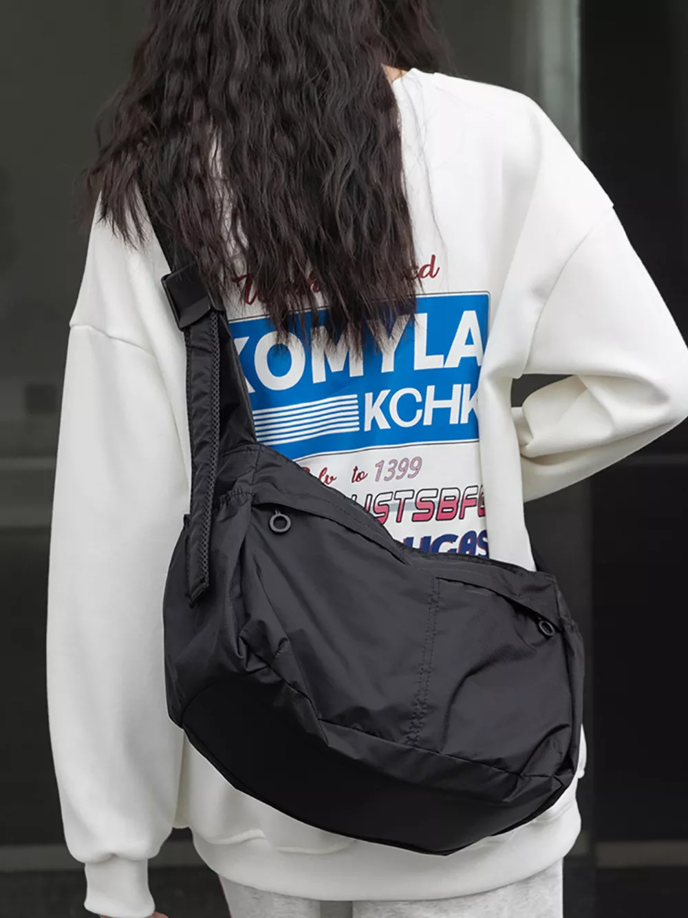 Lightweight Nylon Casual Crossbody Bag, image 4