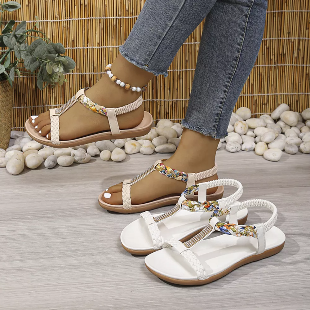Open Toe Flats Sandals, image 2