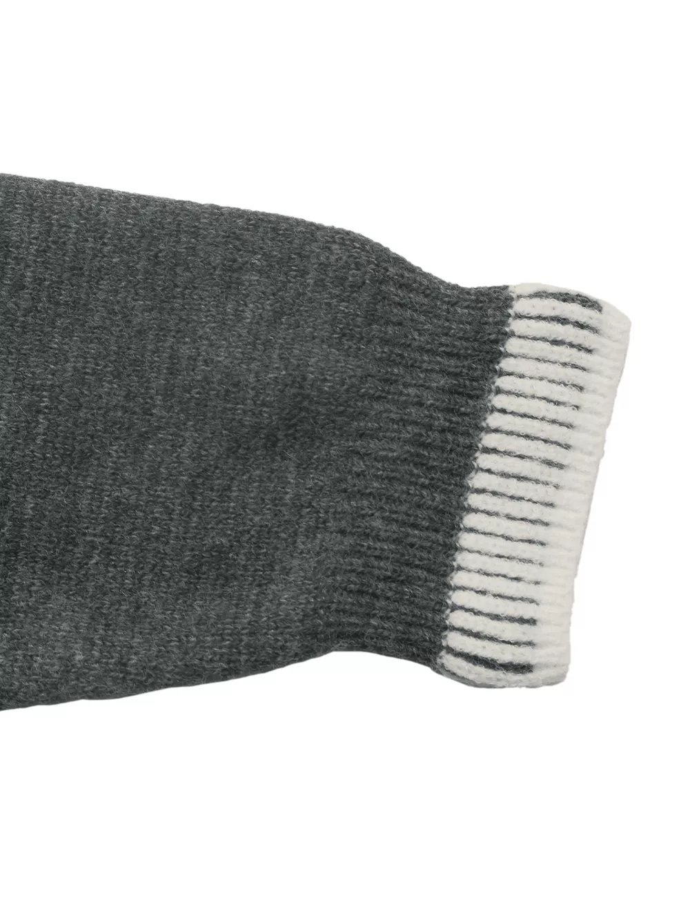 Contrast Trim Quarter Zip Hooded Sweater, image 8