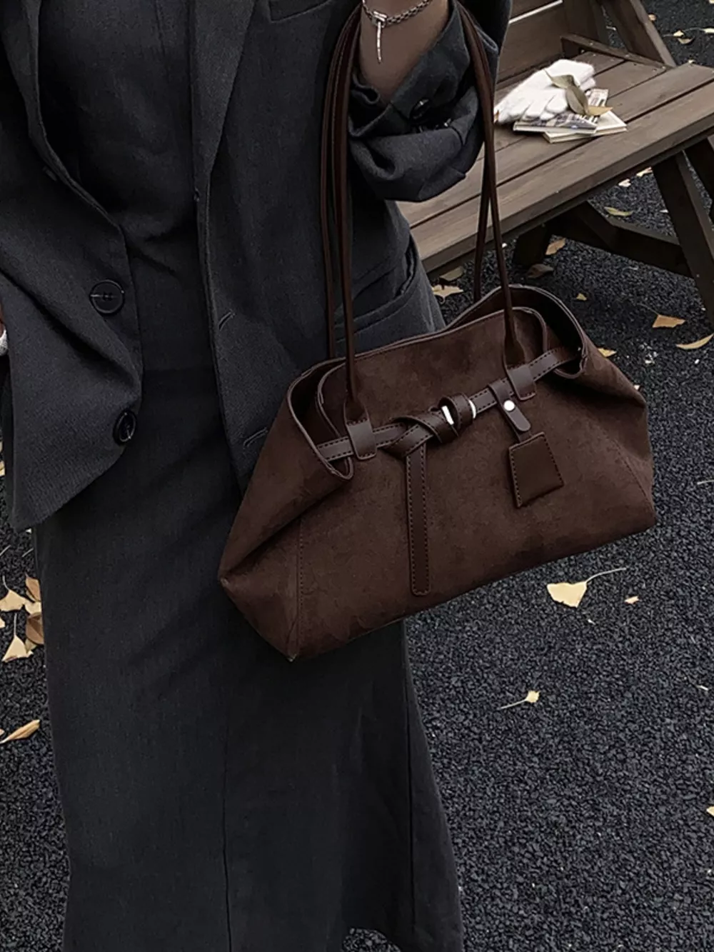 Buckle Detail Shoulder Bag, image 10