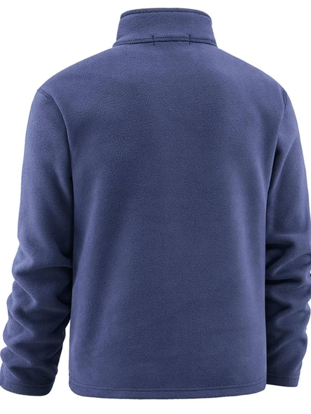 Men's Plus Size Quarter Zip Long Sleeve Sweatshirt, image 7