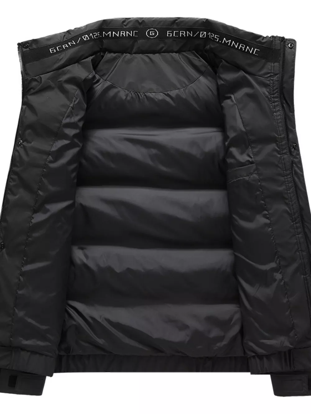 Men's Plus Size Stand Collar Puffer Jacket, image 5