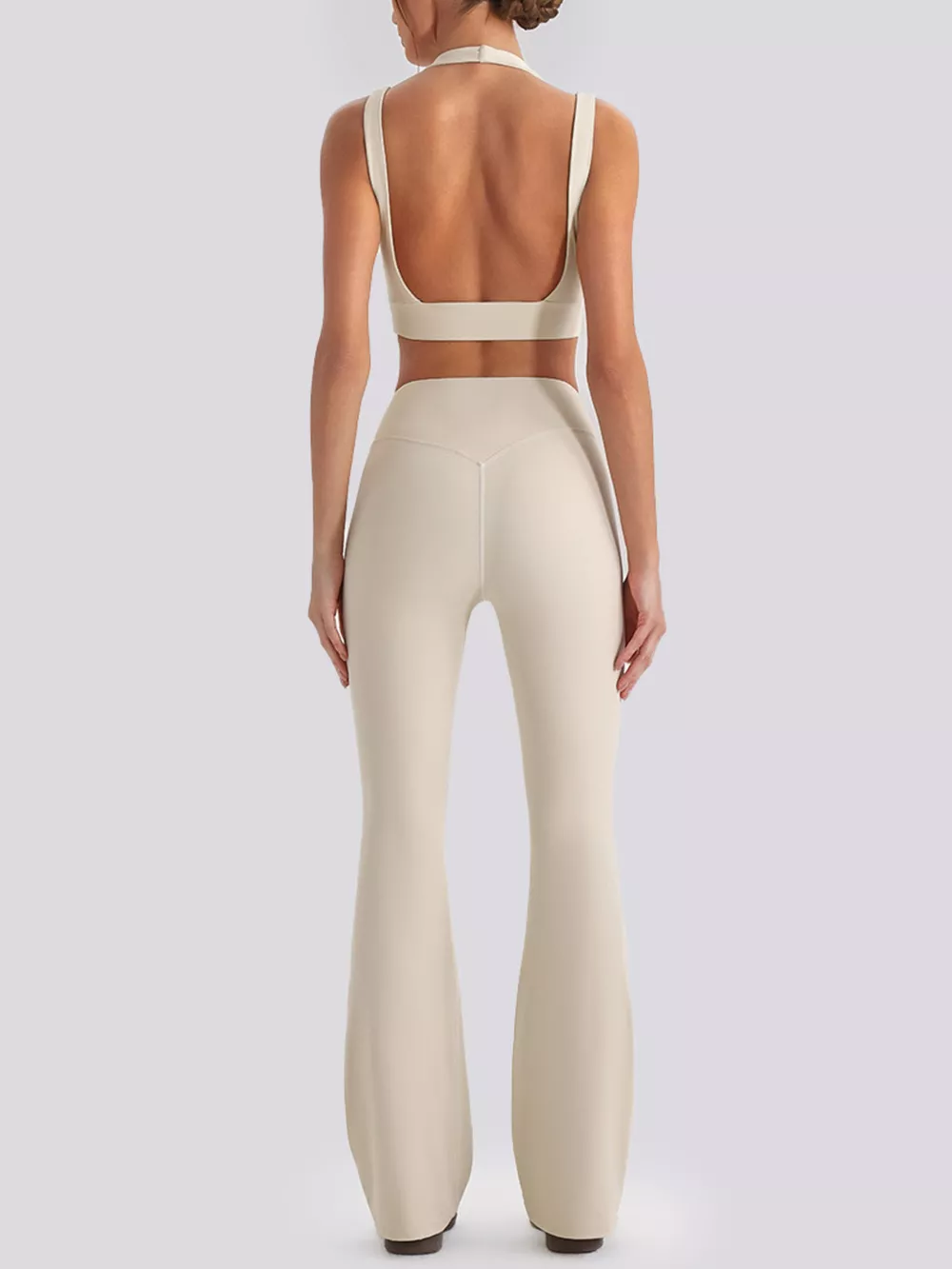 Seamless Criss-Cross V-Neck Tank and Leggings Active Set, image 4