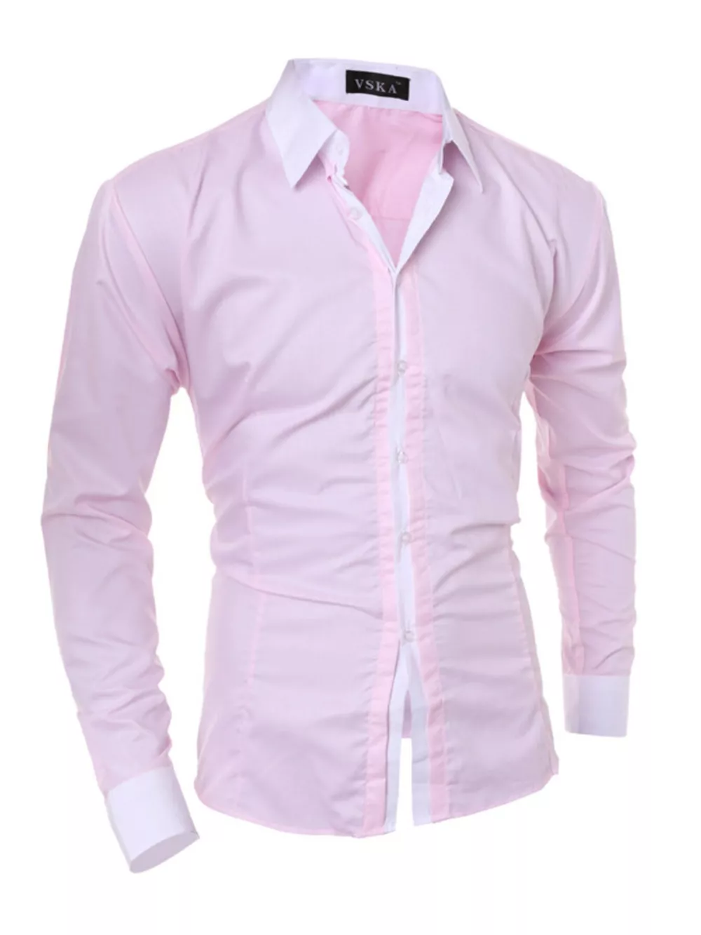 Men's Slim Fit Long Sleeve Shirt, image 7