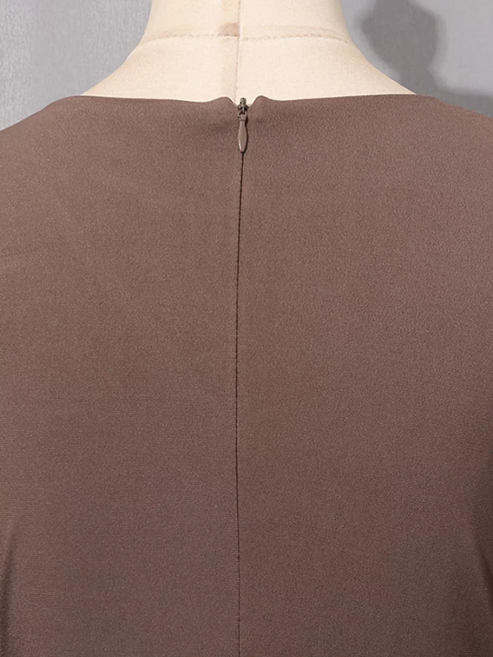 Ruched Long-Sleeve Maxi Dress with Cutout Detail, image 13
