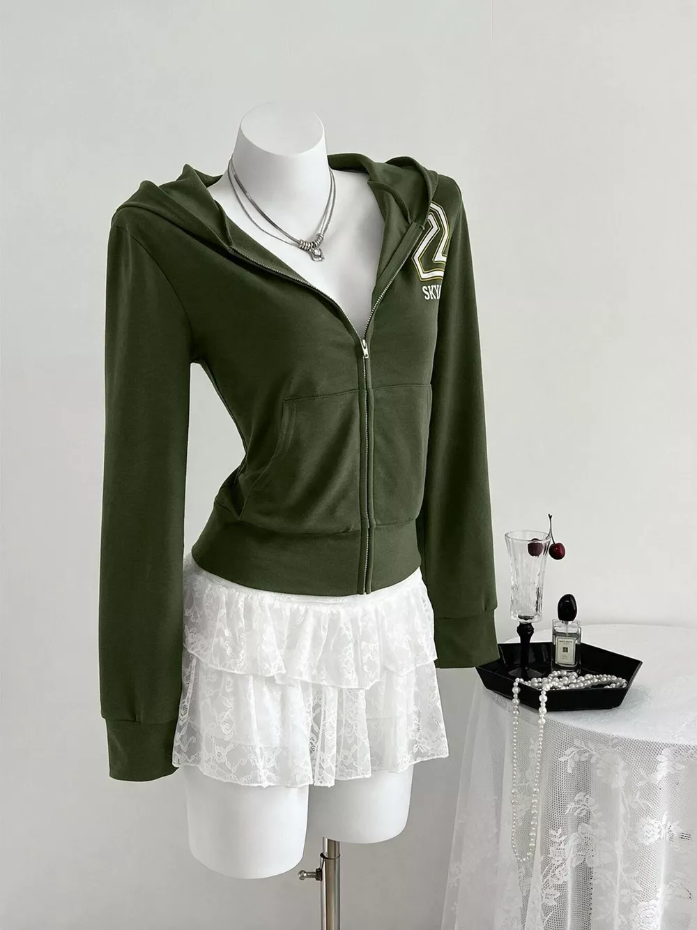 Slim-Fit Zip-Up Hoodie, image 7
