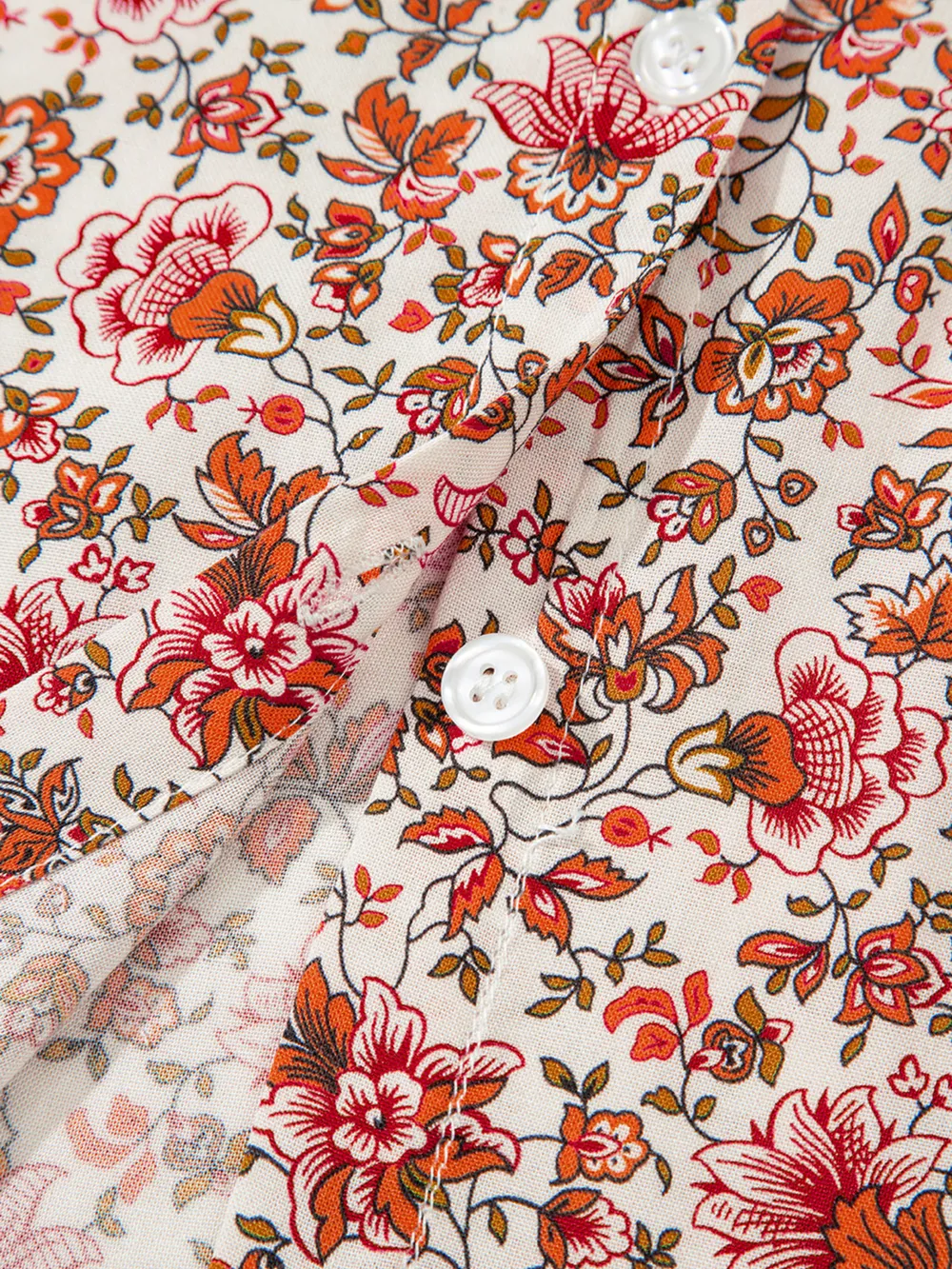 Floral Long Sleeve Button Down Blouse, image 14