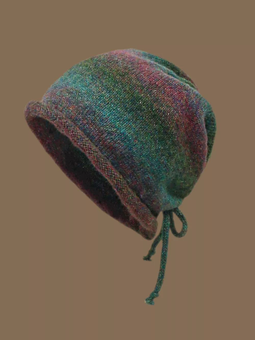 Colorful Knitted Tie-Dye Beanie Hat, image 8