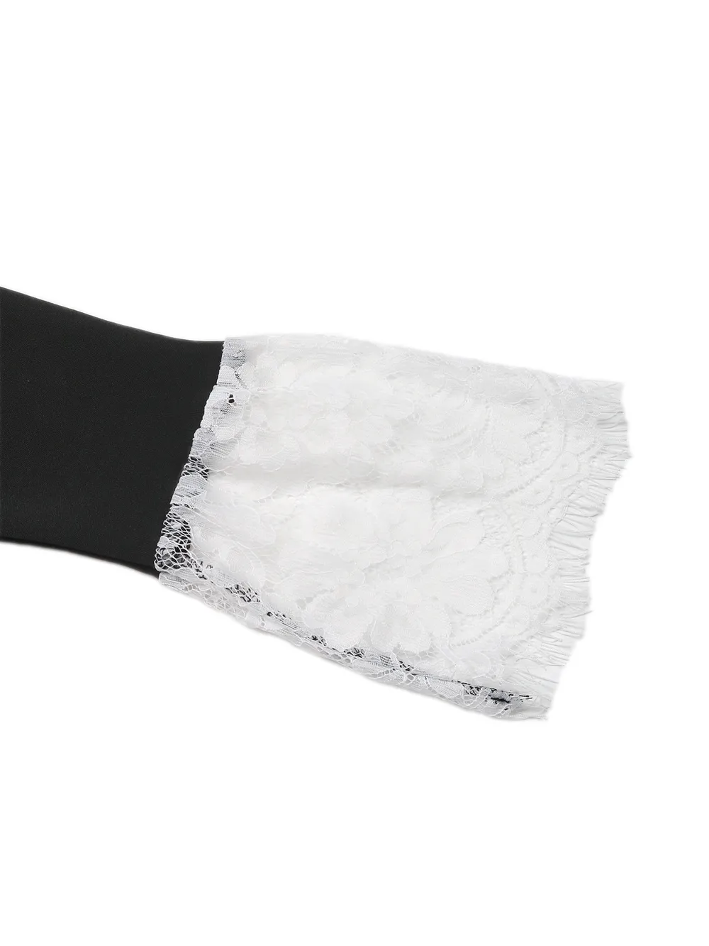 Lace Detail Long Sleeve Mini Dress, image 6