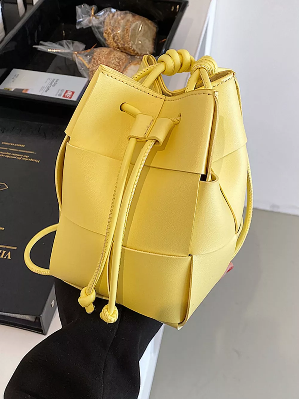 Woven Bucket Crossbody Bag, image 10