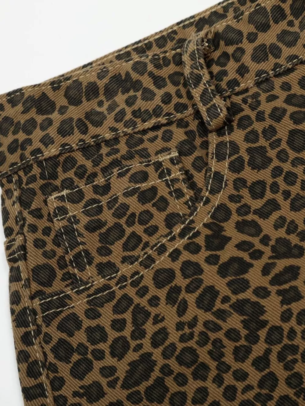 Men's Leopard Print Wide-Leg Capris, image 7