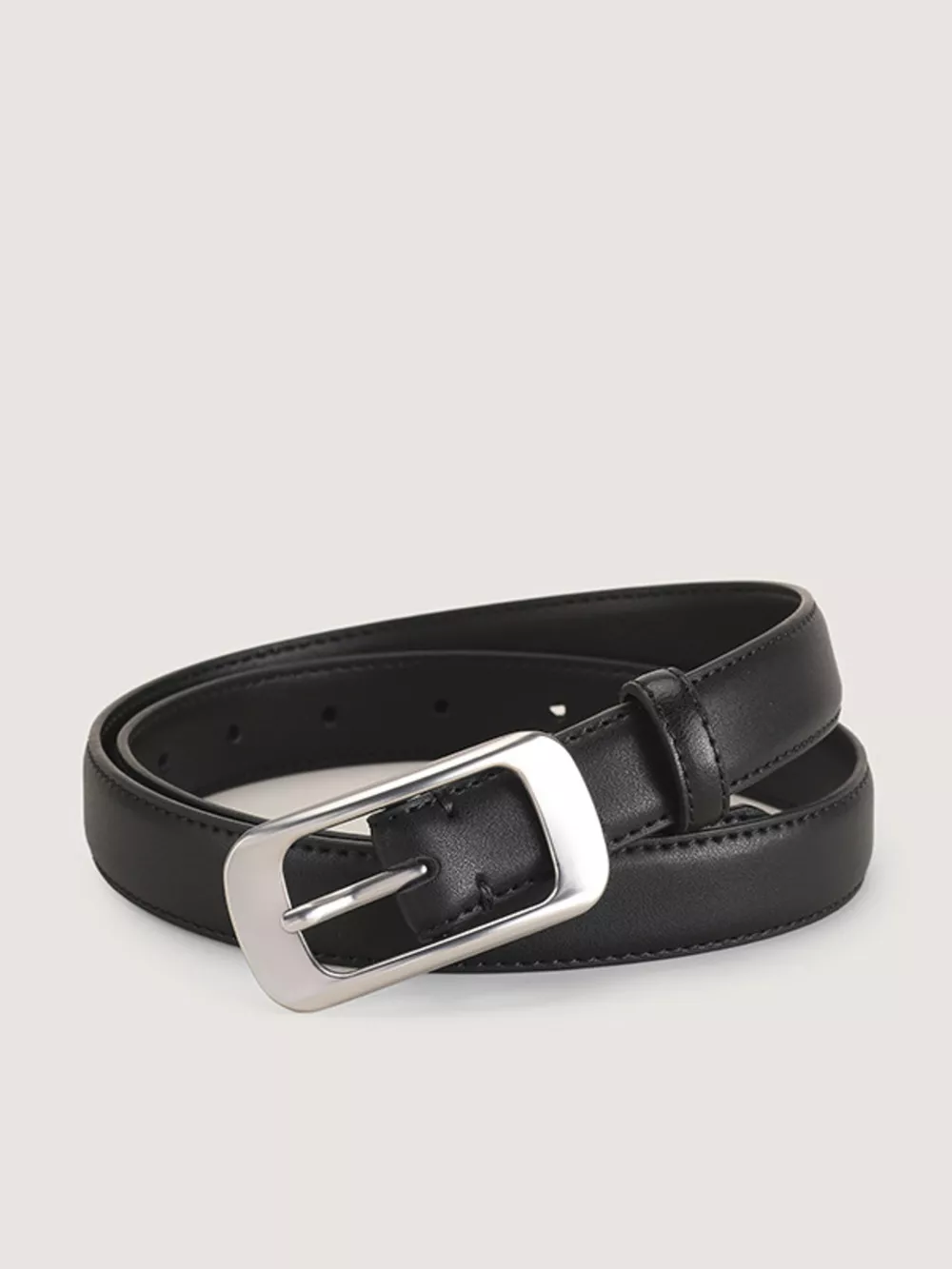Classic Silver Buckle Belt, image 2