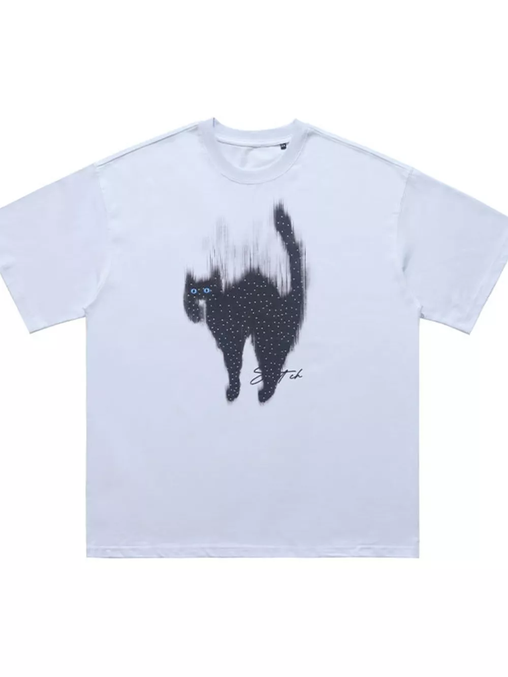 Men's Cat Graphic Short Sleeve T-Shirt, image 3