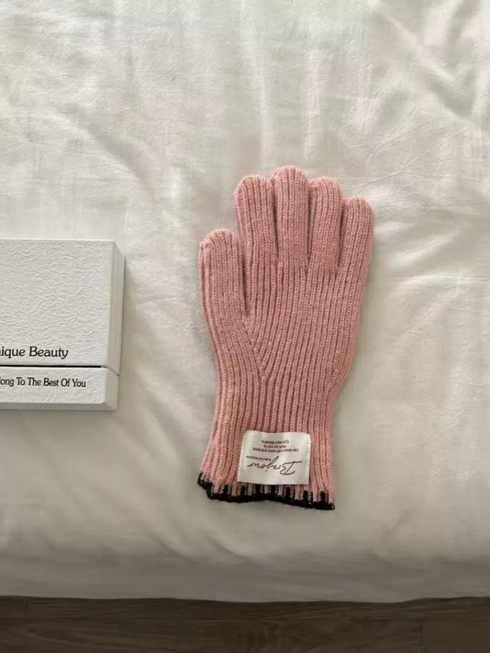 Ribbed Knit Gloves, image 4