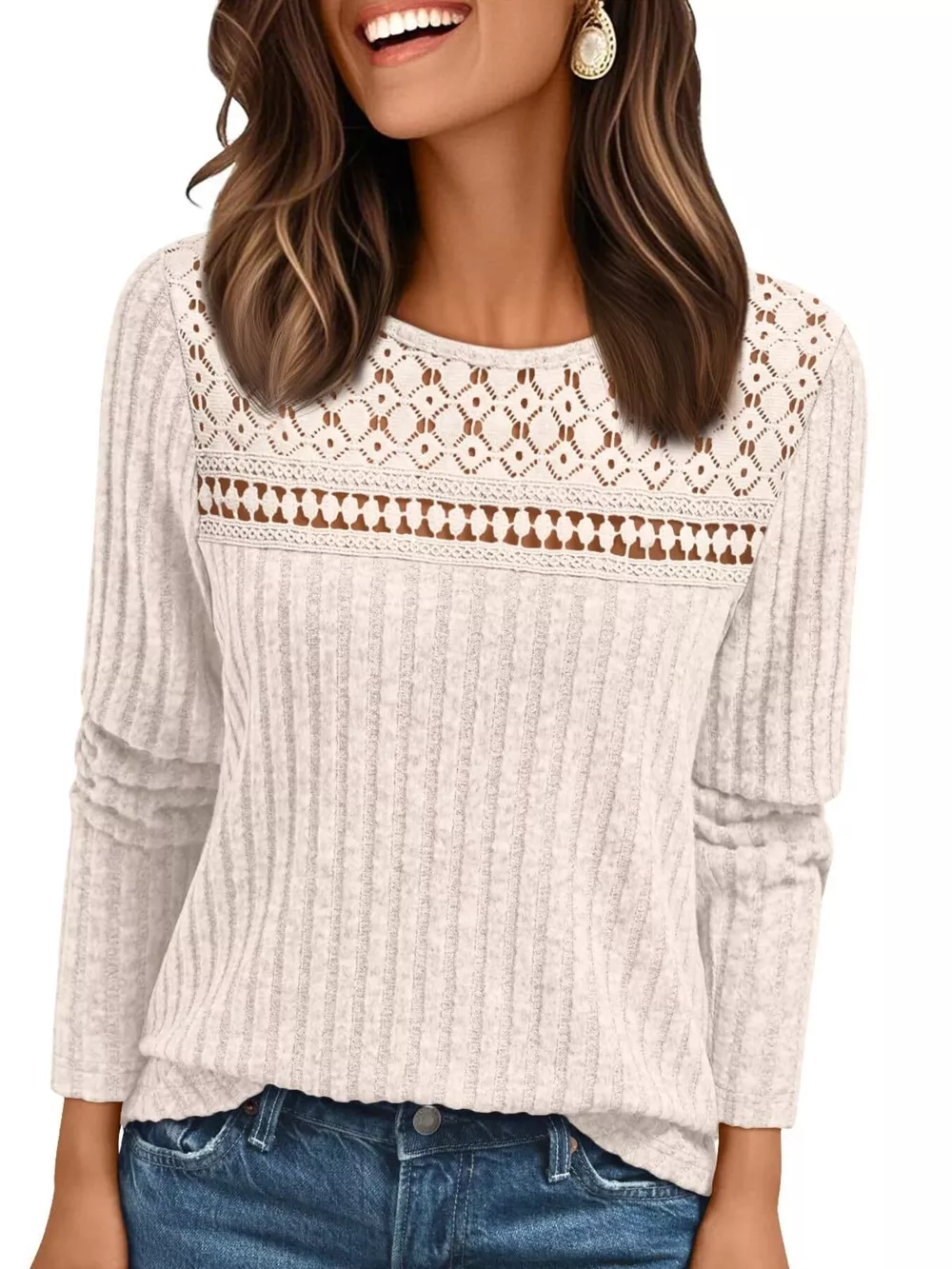 Ribbed Long Sleeve T-Shirt, image 27