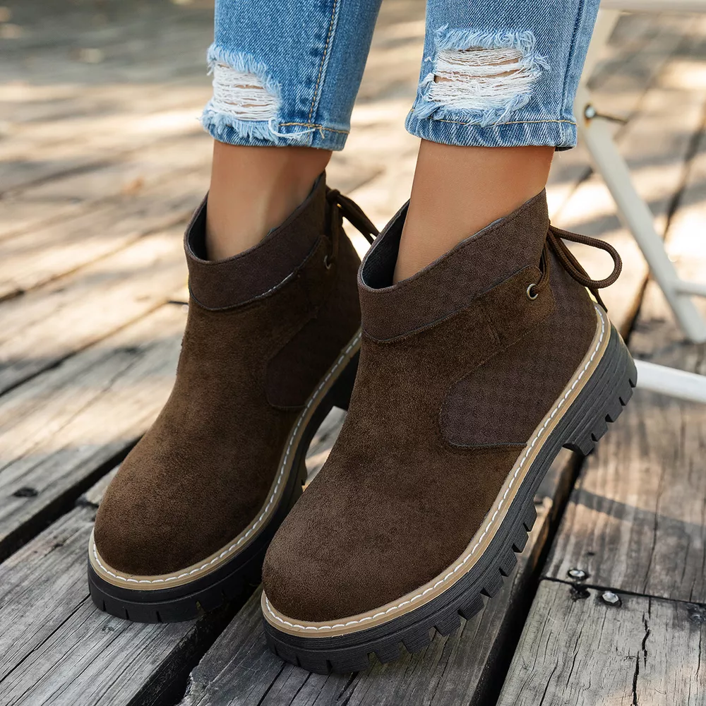 Round Toe Platform Boots, image 10