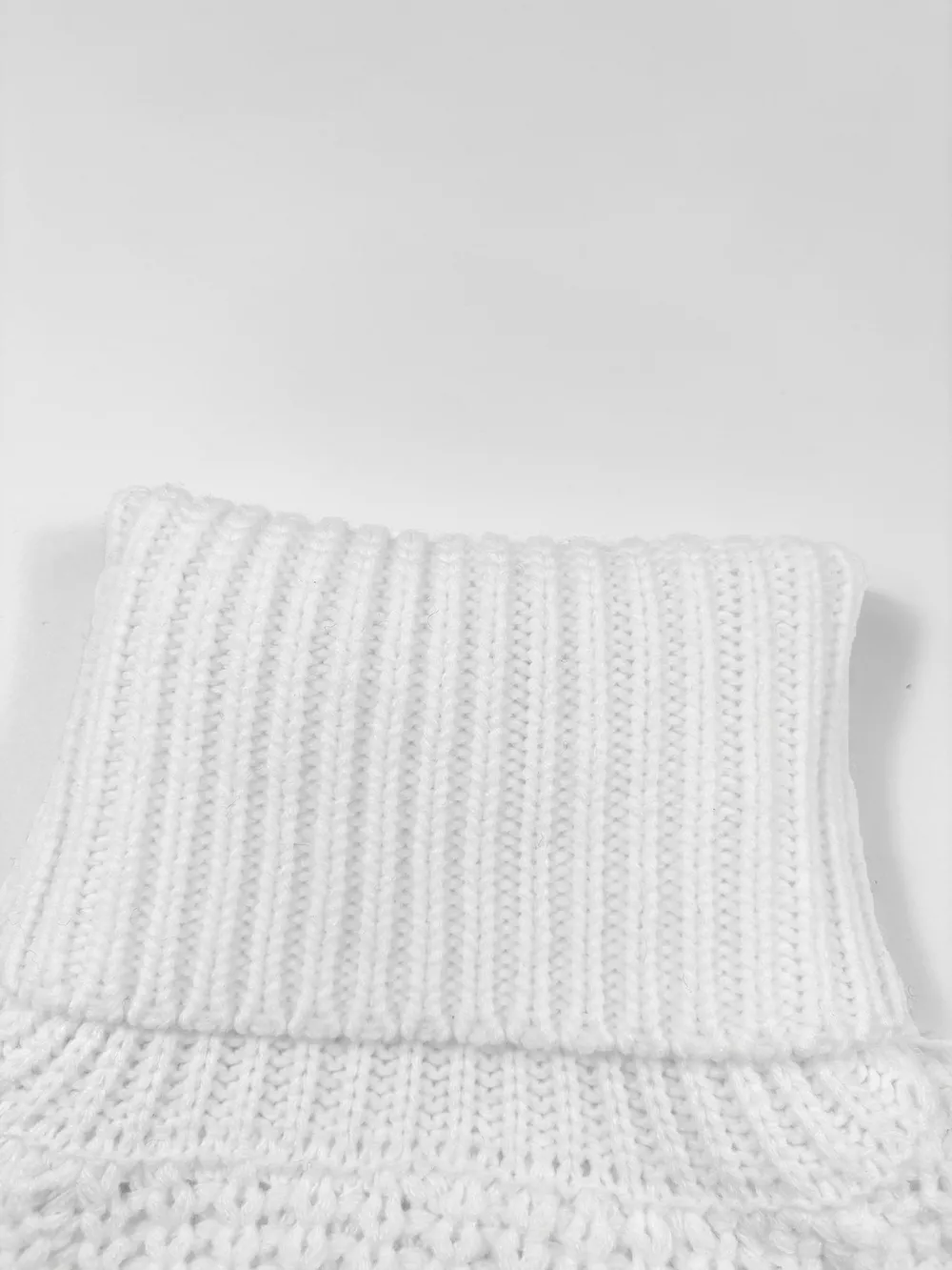 Chunky Knit Turtleneck Long Sleeve Sweater, image 5