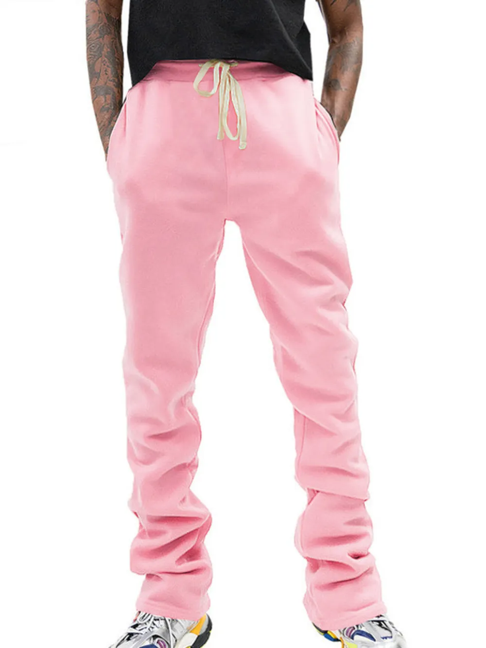 Men's Full Size Drawstring Casual Pants Plus Size, image 5