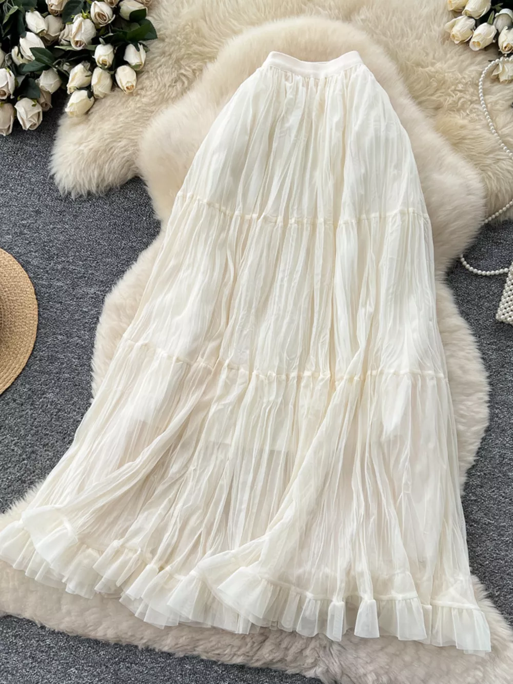 Tiered Tulle Skirt, image 8