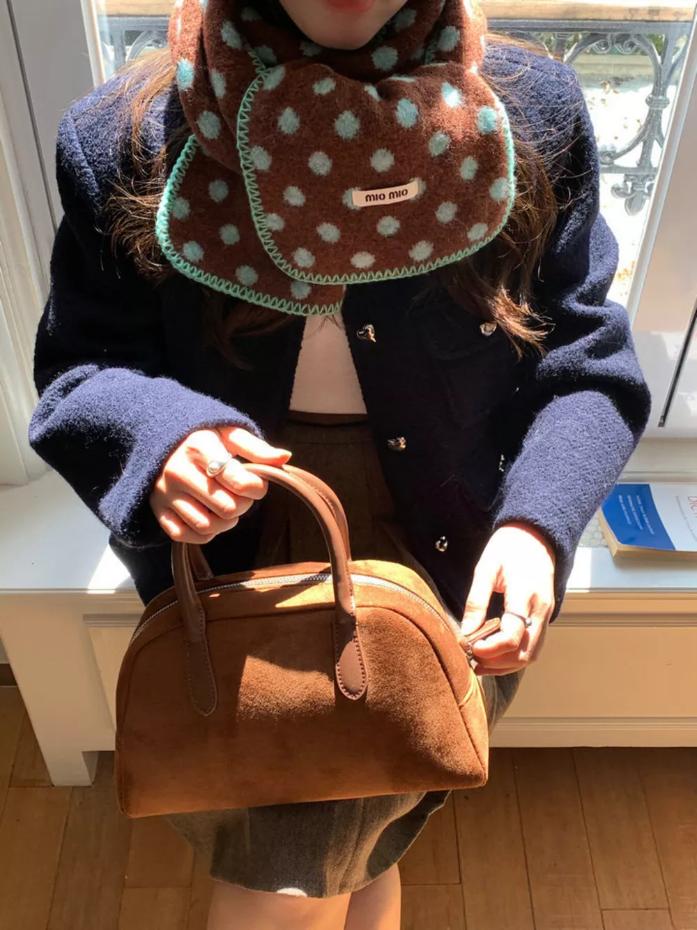 Polka Dot Warm Scarf, image 5