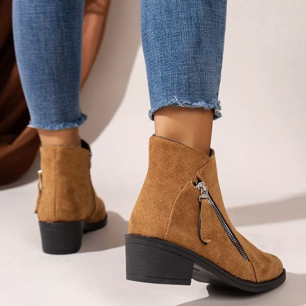 Point Toe Block Heels Boots, image 10