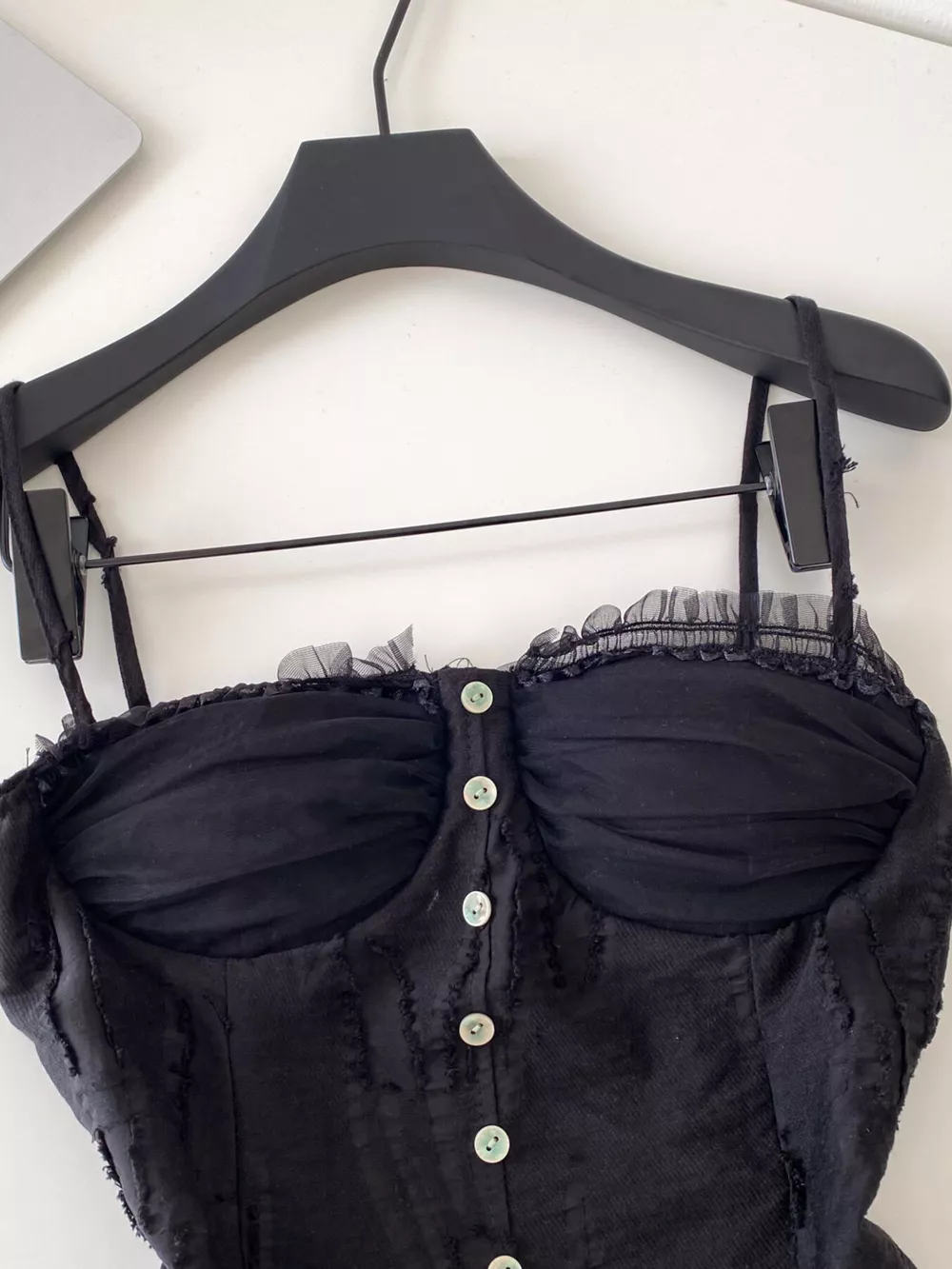 Lace Trimmed Ruffled Hem Tank, image 7