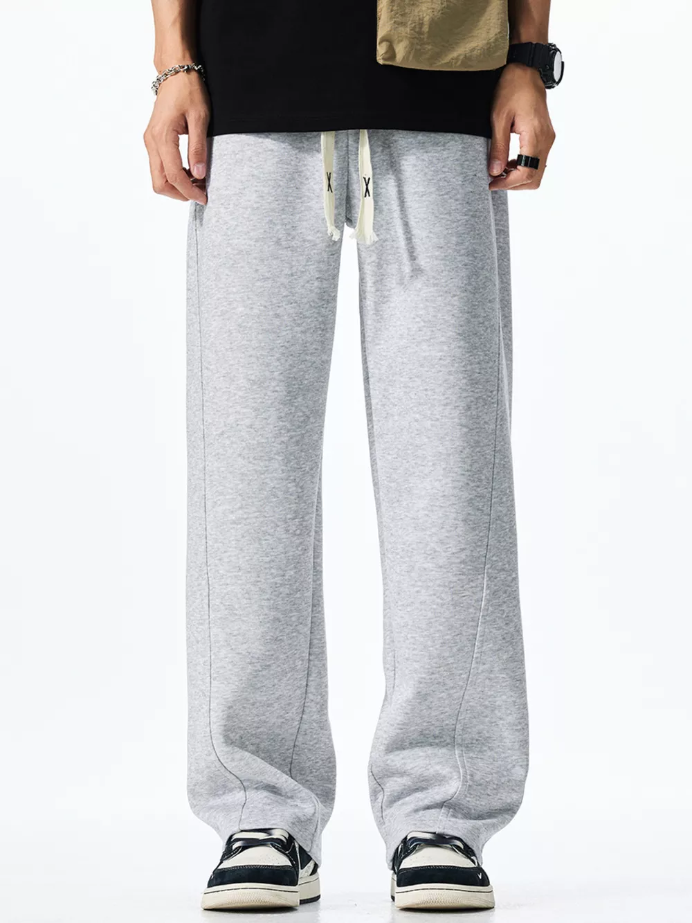 Men's Plus Size Casual Loose-Fit Drawstring Sweatpants
