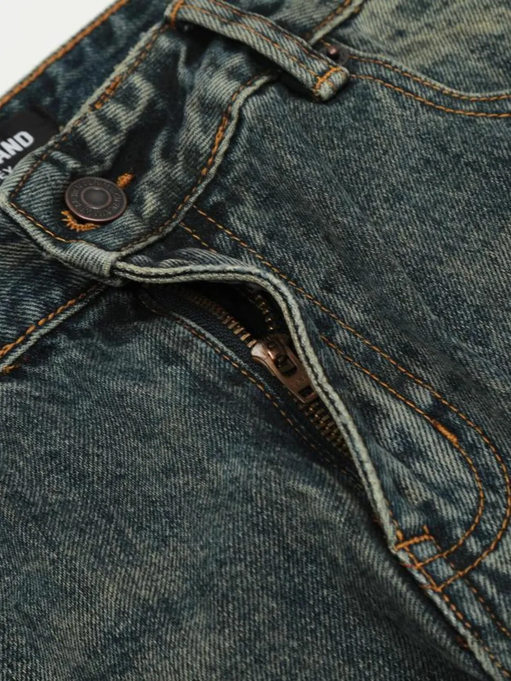Men's Vintage Distressed Flare Jeans, image 6