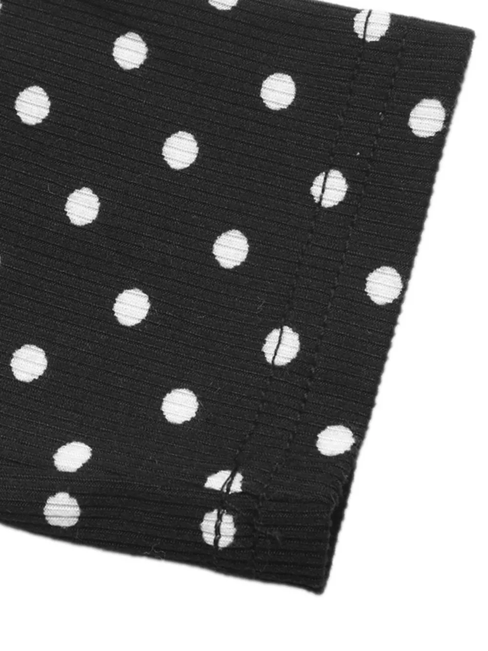Polka Dot Cutout Long Sleeve Bodysuit, image 8