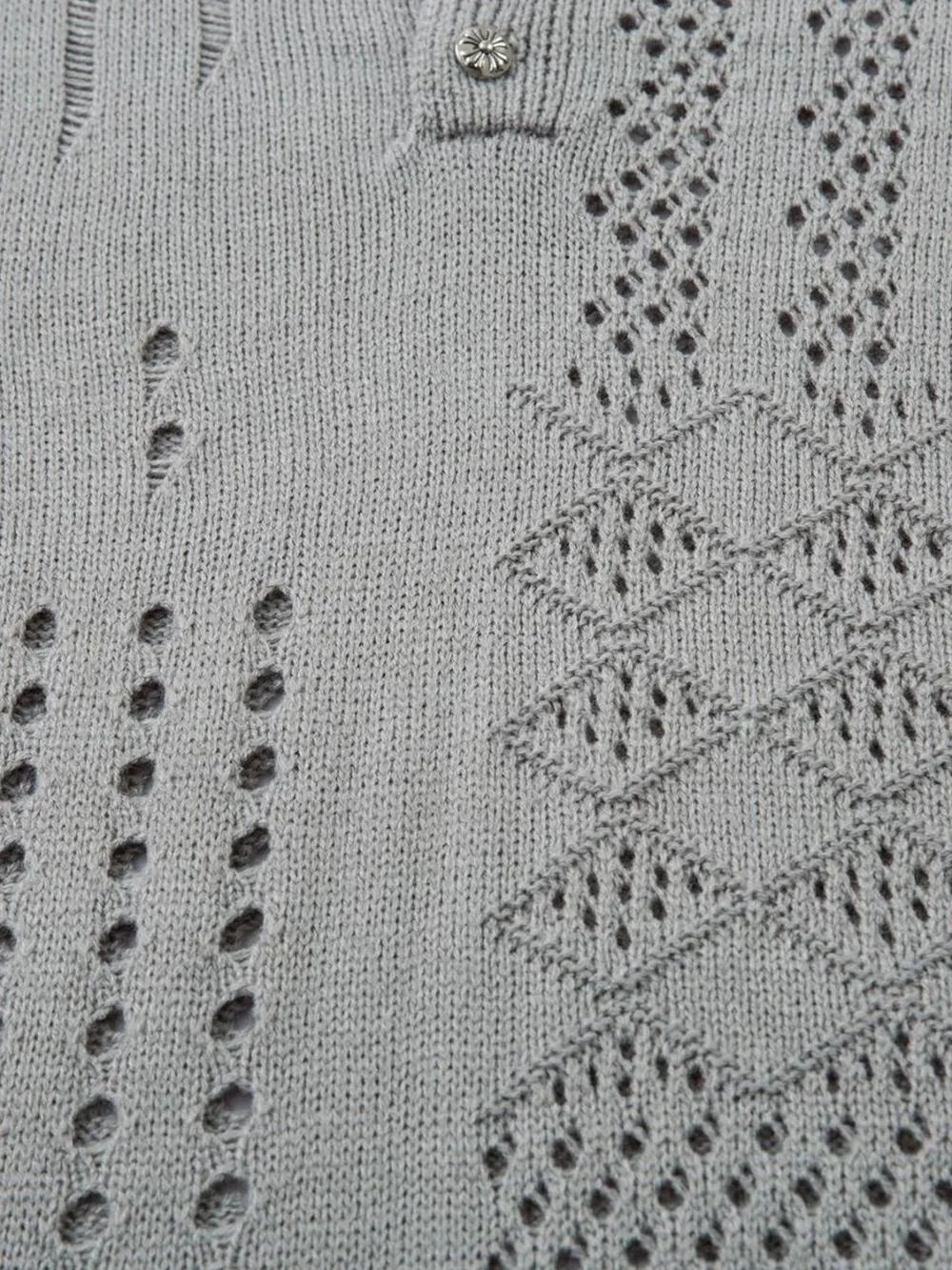 Men's Openwork Button Detail Knit Henley T-Shirt, image 14