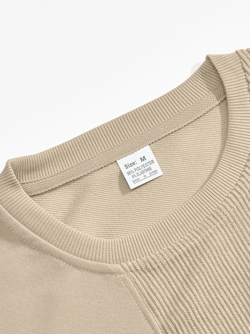 Men's Full Size Round Neck Long Sleeve Sweatshirt Plus Size, image 6