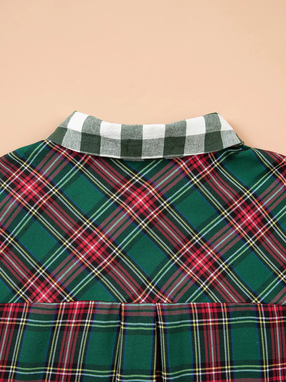 Plus Size Plaid Long Sleeve Shift Shirt, image 6