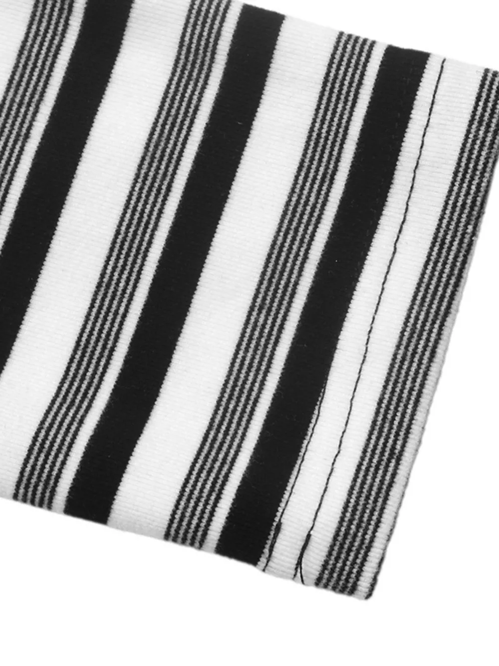 Striped Polo Collar Midi Dress, image 11
