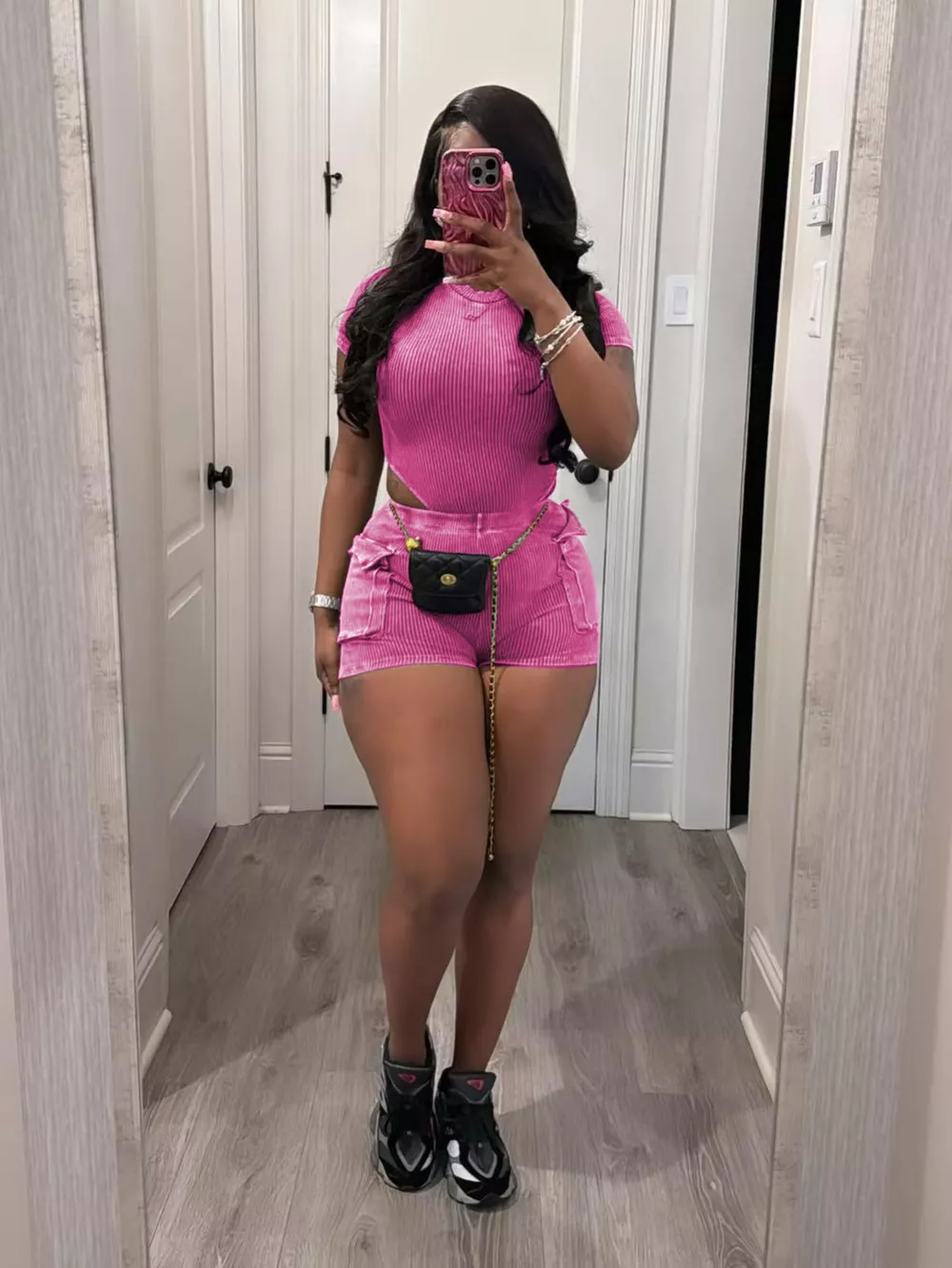 Ribbed Knit Bodysuit and Shorts Set, image 18