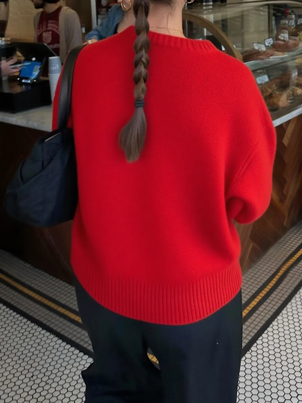 Ribbed Crewneck Drop Shoulder Sweater, image 14