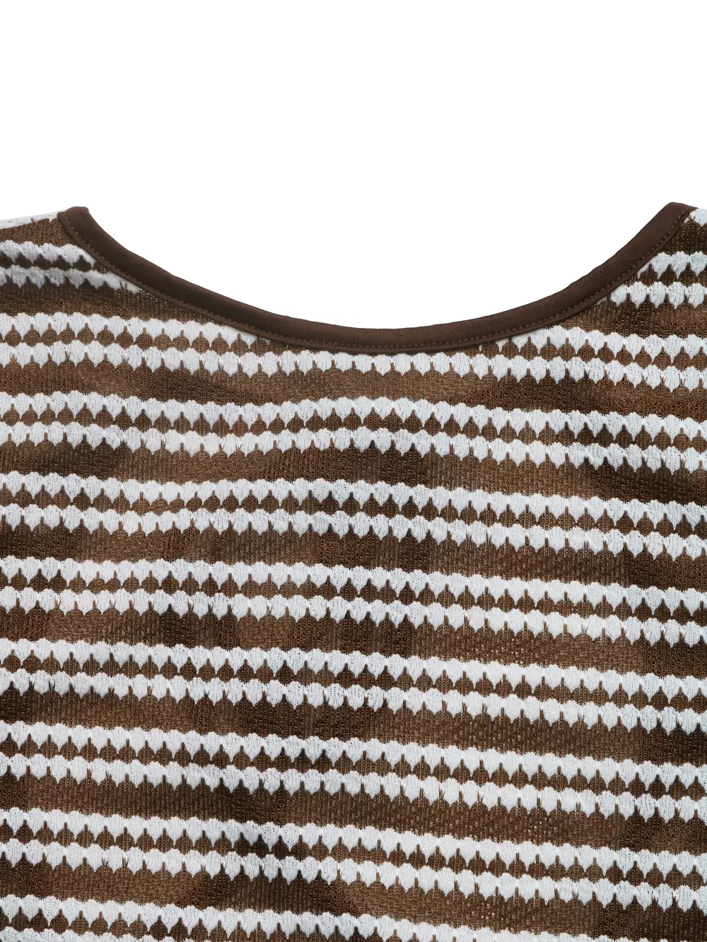 Striped Flare Sleeve Ribbed Knit Dress, image 7