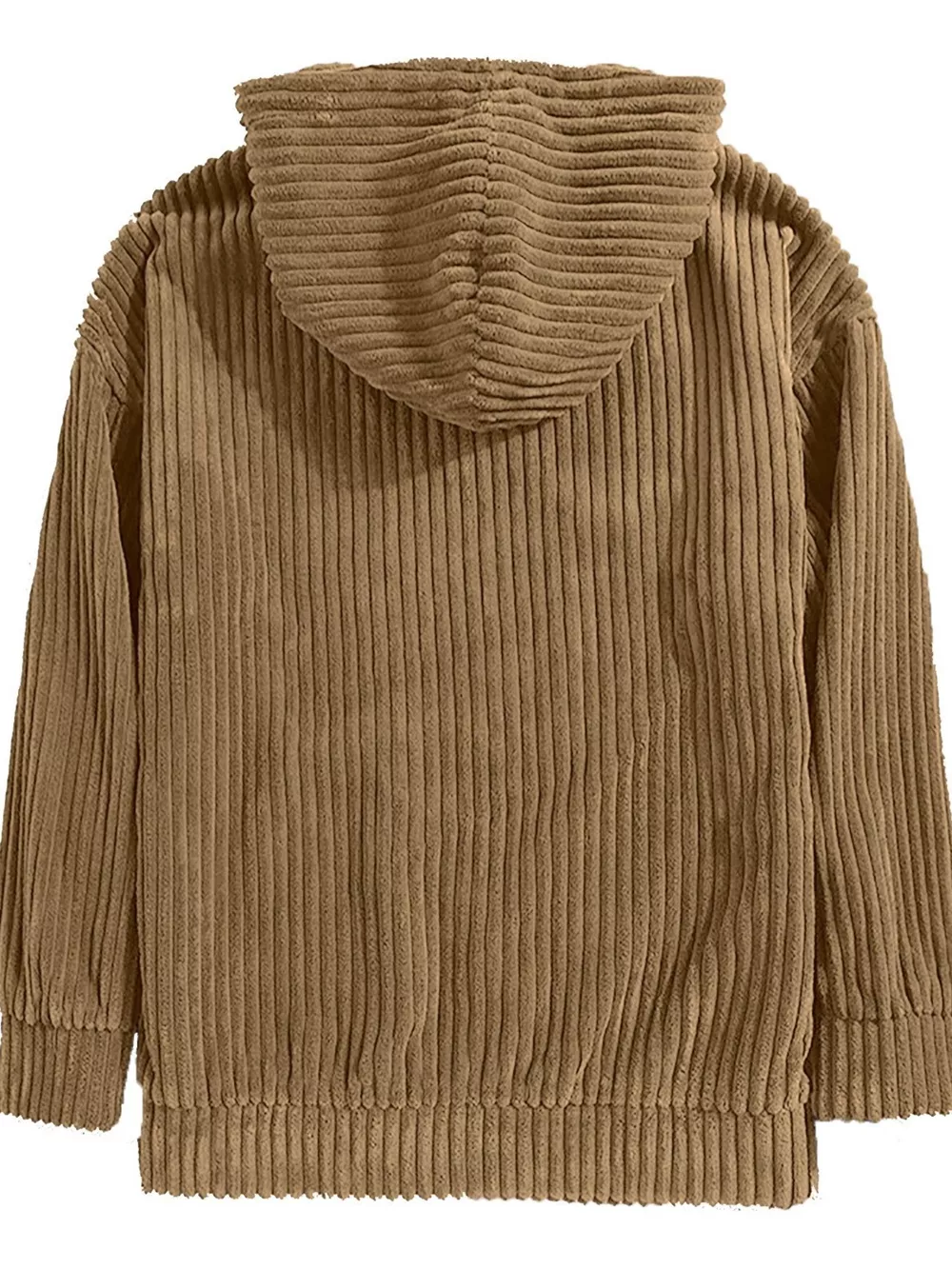 Men's Full Size Casual Corduroy Hoodie Plus Size, image 10