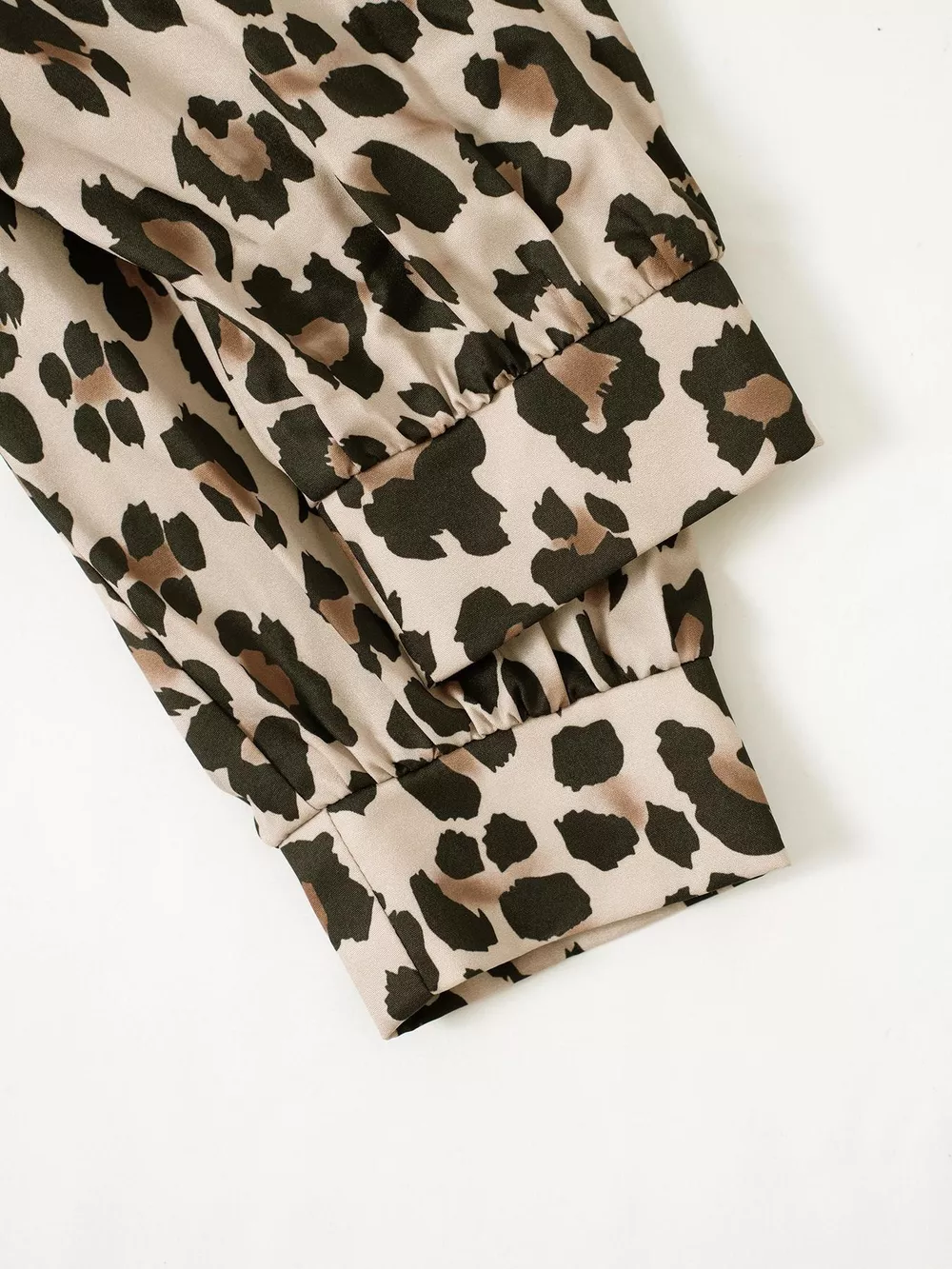 Leopard Print Button-Down Long Sleeve Shirt, image 7