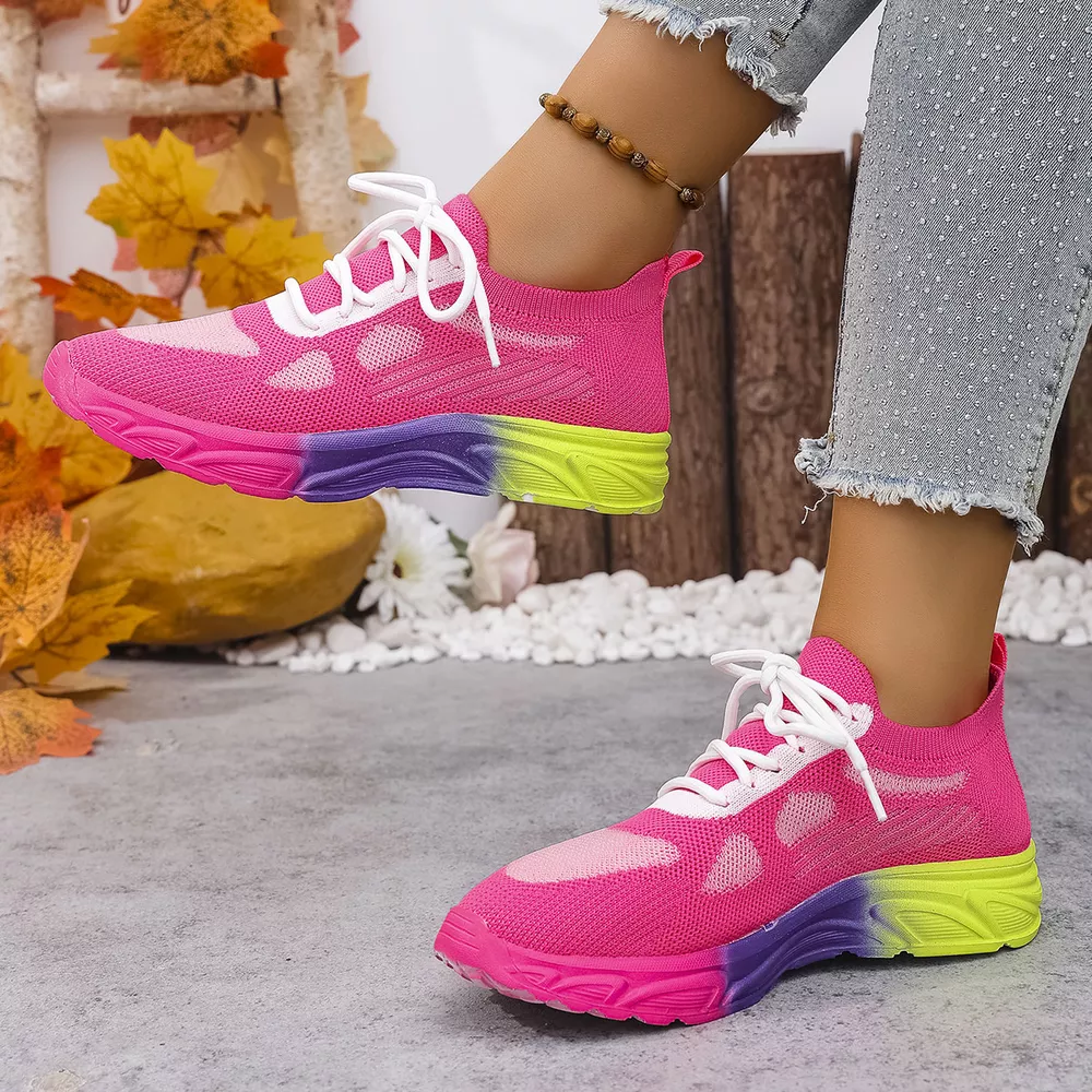 Lace Up Round Toe Sneakers, image 6