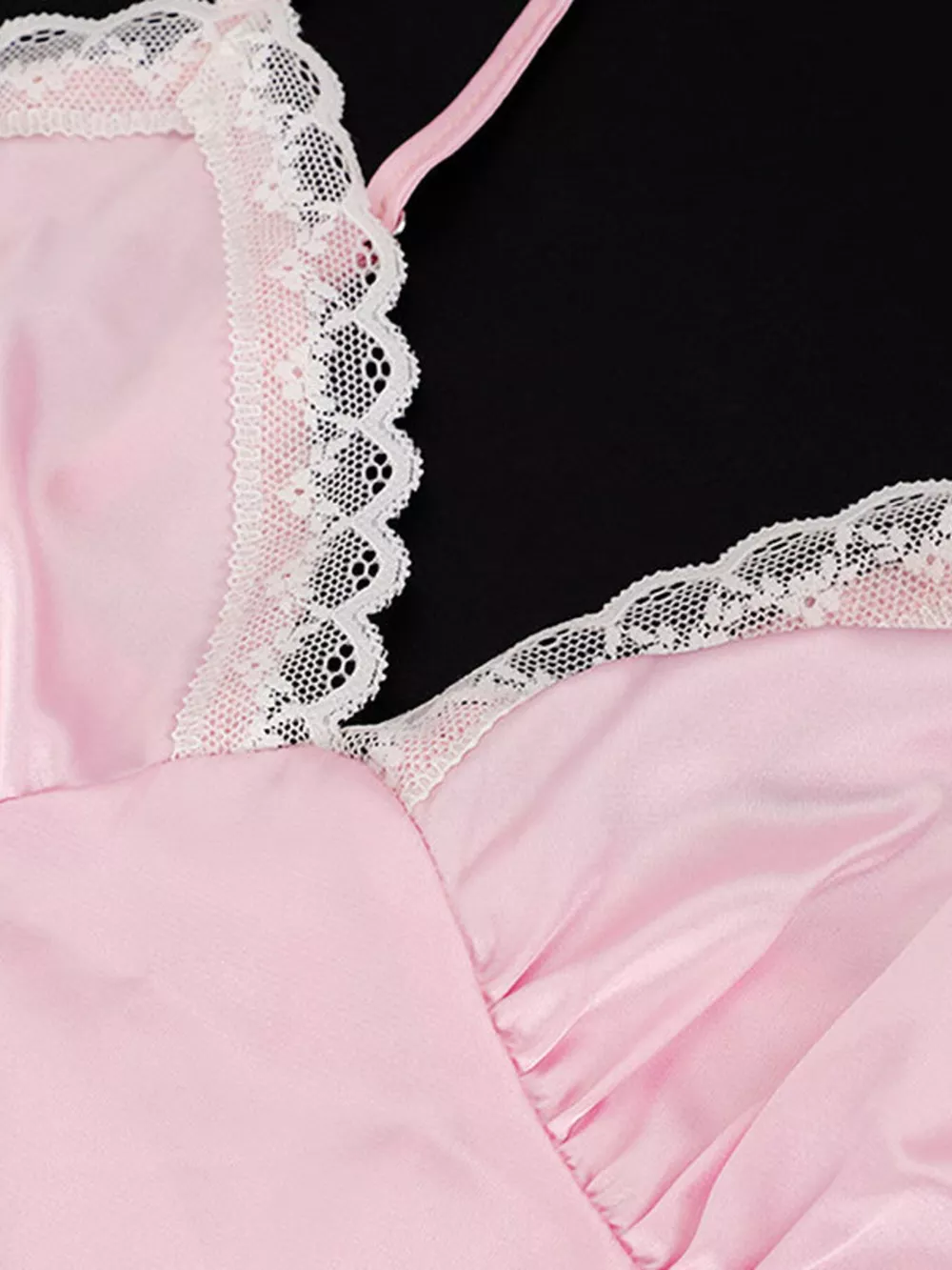 Lace Trimmed Satin Cami, image 11