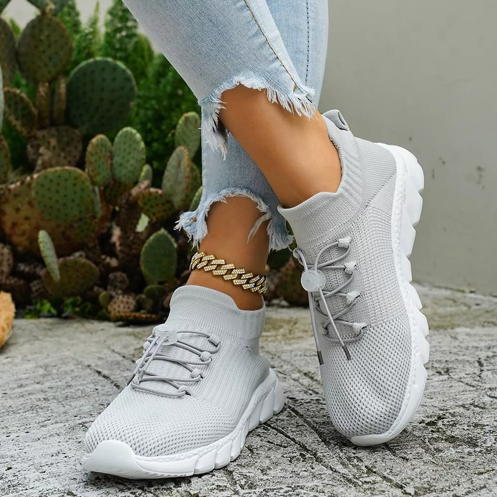 Round Toe Lace Up Sneakers, image 8