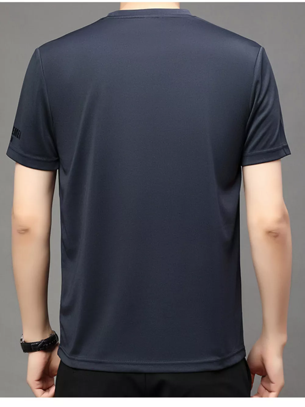 Men's Plus Size Round Neck Short Sleeve T-Shirt, image 7