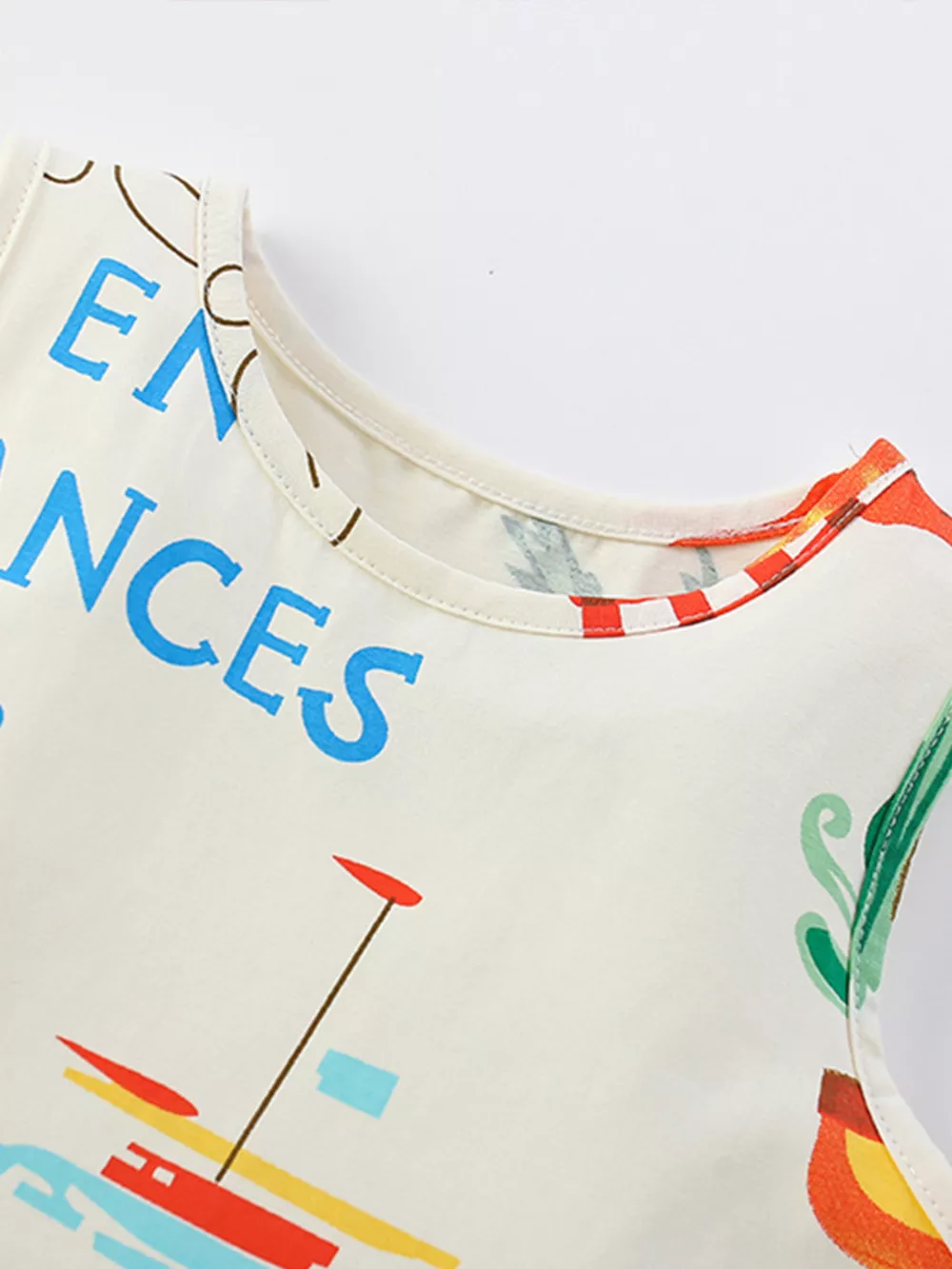 Children's Printed Sleeveless Summer Dress, image 5