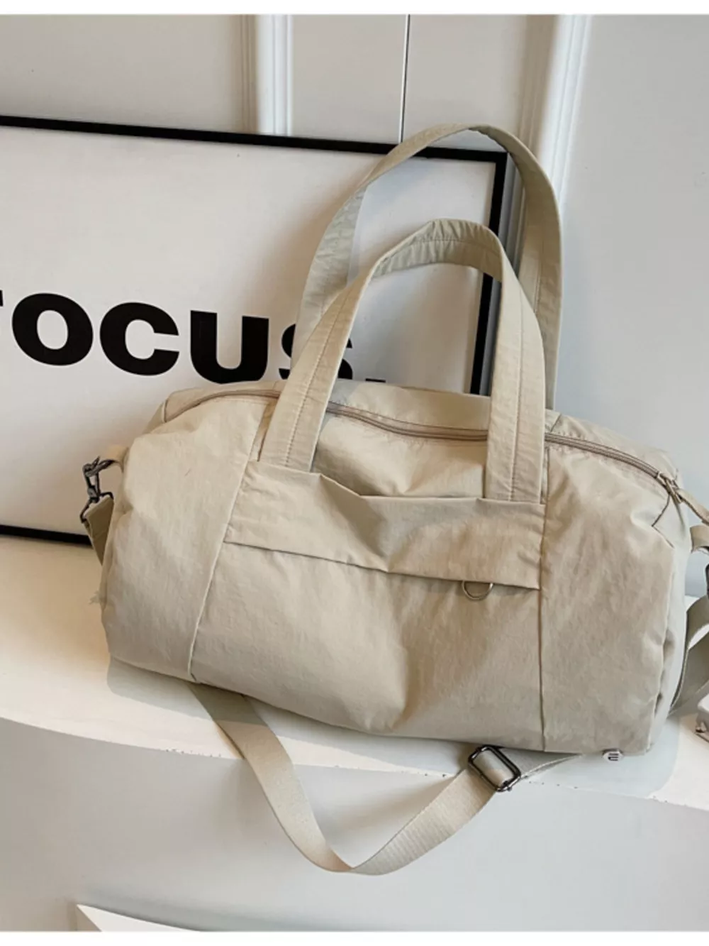 Solid Color Lightweight Travel Duffel Bag, image 10