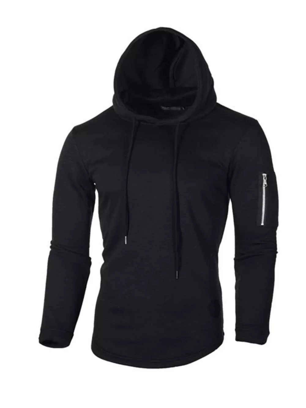 Men's Plus Size Casual Slim Fit Long Sleeve Hoodie, image 5