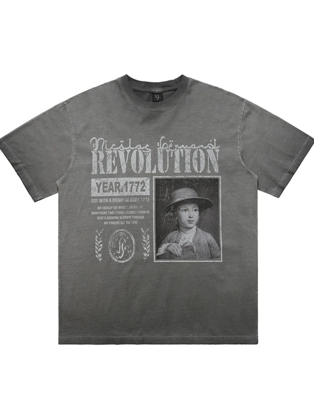 Men's Letter Graphic Oversized T-Shirt, image 4