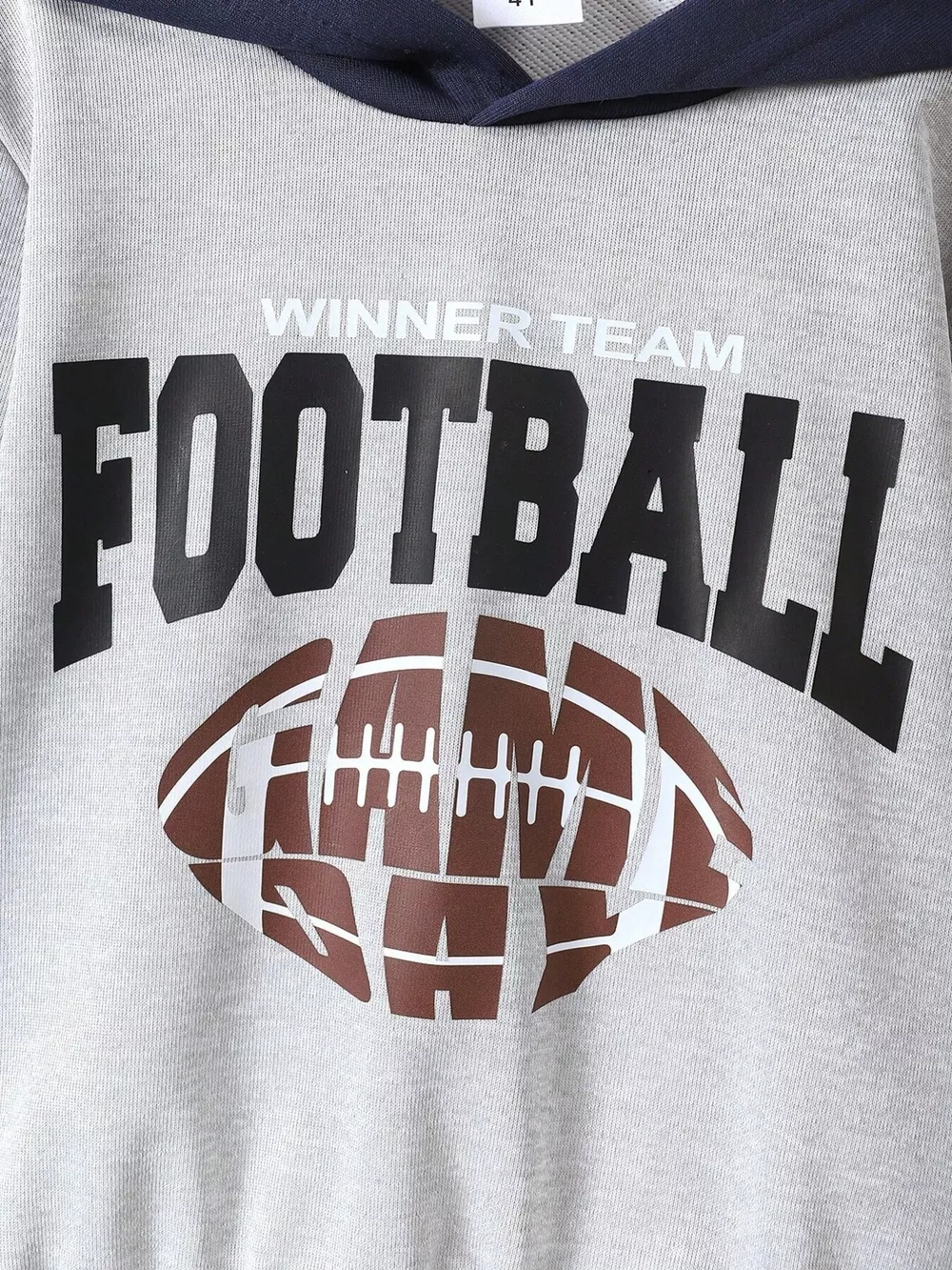 Children's Football Graphic Hoodie & Pants Set, image 3